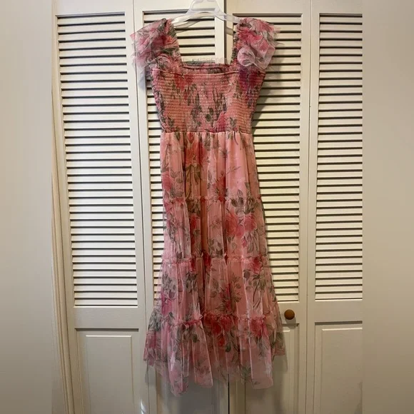 Baltic Born Pink Floral Midi Dress - Picture 6 of 8